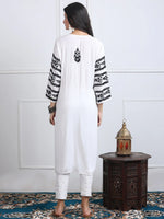Load image into Gallery viewer, Premium Nyra Cut Chikankari Kurta On Soft Modal Fabric