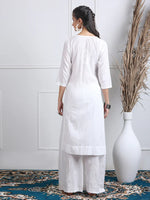 Load image into Gallery viewer, Dobby Cotton 3 piece Set Kurti, Dupatta & Plazzo