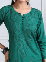 Load image into Gallery viewer, Dobby Cotton 3 piece Set Kurti, Dupatta & Plazzo