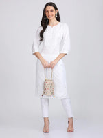 Load image into Gallery viewer, Versatile and Stylish Mukesh Embroidery in Rayon Kurti with Free Gift 💝 Inside