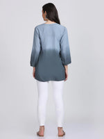 Load image into Gallery viewer, Ombre Dyed Chikankari Short Kurta | Handwork Lucknowi Embroidery