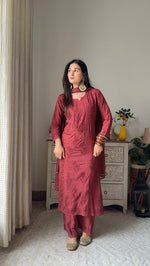 Load image into Gallery viewer, Handcraft Modal Cotton Co-ord Set With Dupatt