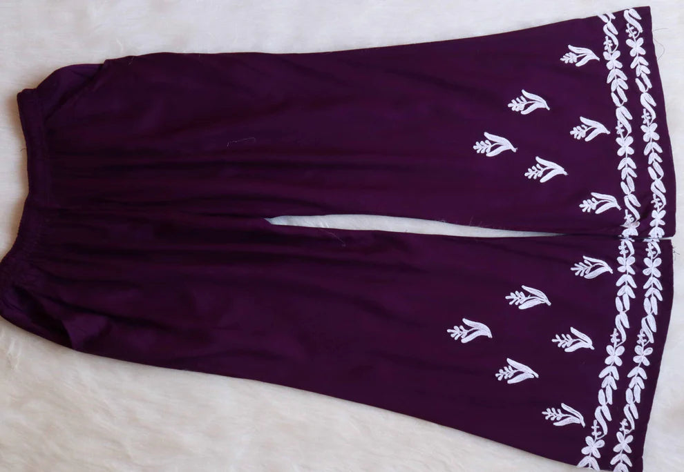 ASUHANI Maroon Sleeveless Rayon Kurta Pant set