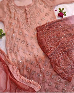 Load image into Gallery viewer, Afreen Buti Jaal Georgeete mirror Chikankari Full Suite with dupatta always best seller