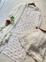 Load image into Gallery viewer, Afreen Buti Jaal Georgeete mirror Chikankari Full Suite with dupatta always best seller