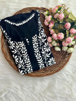 Load image into Gallery viewer, Chikankari Luxe PREMIUM HEAVY SOFT MODAL KURTI
