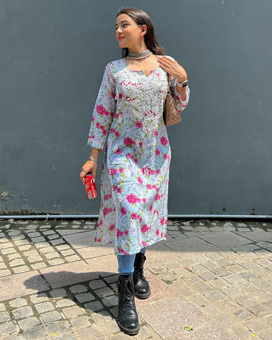 Chikankari Luxe MUL MUL CHIKANKRI KURTAđź’•