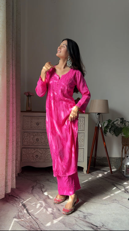Ayesha In Modal Cotton Co-ord Set With Dupatt