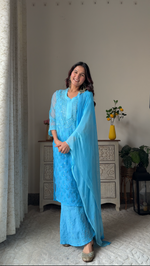 Load image into Gallery viewer, Afreen Buti Jaal Georgeete mirror Chikankari Full Suite with dupatta always best seller