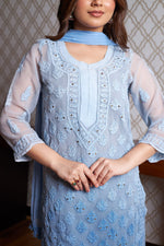 Load image into Gallery viewer, Omrae Buti Jaal Georgeete Chikankari Full Suit