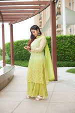 Load image into Gallery viewer, Omrae Buti Jaal Georgeete Chikankari Full Suit