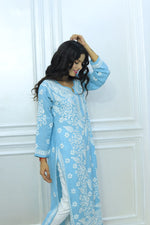 Load image into Gallery viewer, Authentic Chikankari Handcrafted modal Kurti