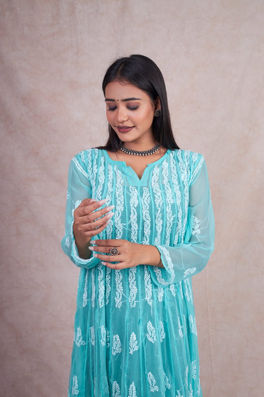 Georgette 56 Kali Anarkali Gown (Copy)