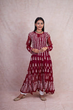 Load image into Gallery viewer, Georgette 56 Kali Anarkali Gown