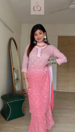 Load image into Gallery viewer, Beautiful Ombre 4pc Mirror Work Set