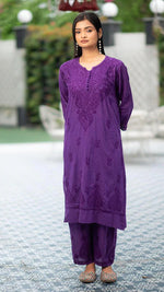 Load image into Gallery viewer, DOBBY COTTON PLAZZO SET