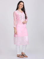 Load image into Gallery viewer, Mirror Gala Booti Kurti with inner