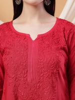 Load image into Gallery viewer, Most Comfortabe Rayon Ombrae Hand Embroidered Full Suit
