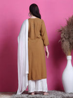 Load image into Gallery viewer, 3D Chikankari work Ryon Mukaish Kurti
