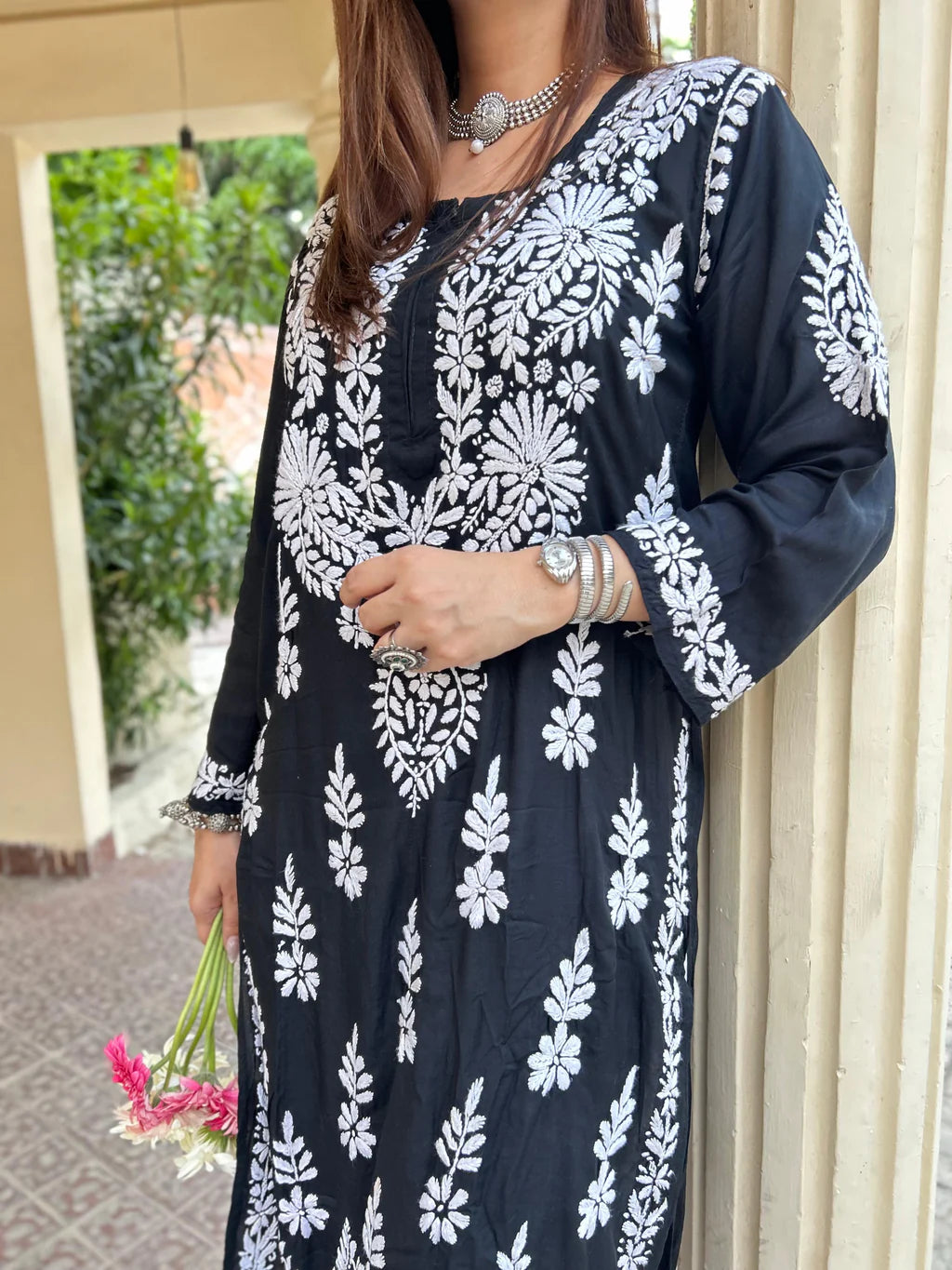 Super Soft Magic Hand Work Modal Cotton Kurta