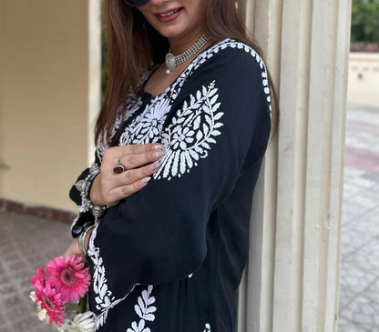 Super Soft Magic Hand Work Modal Cotton Kurta
