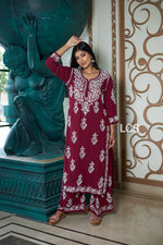 Load image into Gallery viewer, Persian Knot Cotton Co-ord Set
