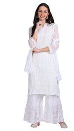 Load image into Gallery viewer, MULTI COLOR GEORGETTE KURTI WITH STOLE
