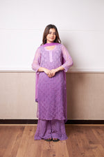 Load image into Gallery viewer, Afreen Buti Jaal Georgeete mirror Chikankari Full Suite with dupatta always best seller
