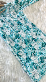 Load image into Gallery viewer, Neitra hand-embroidered malmal Kurti
