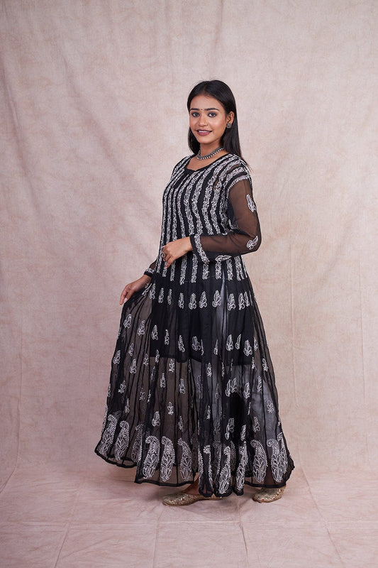 Georgette 56 Kali Anarkali Gown
