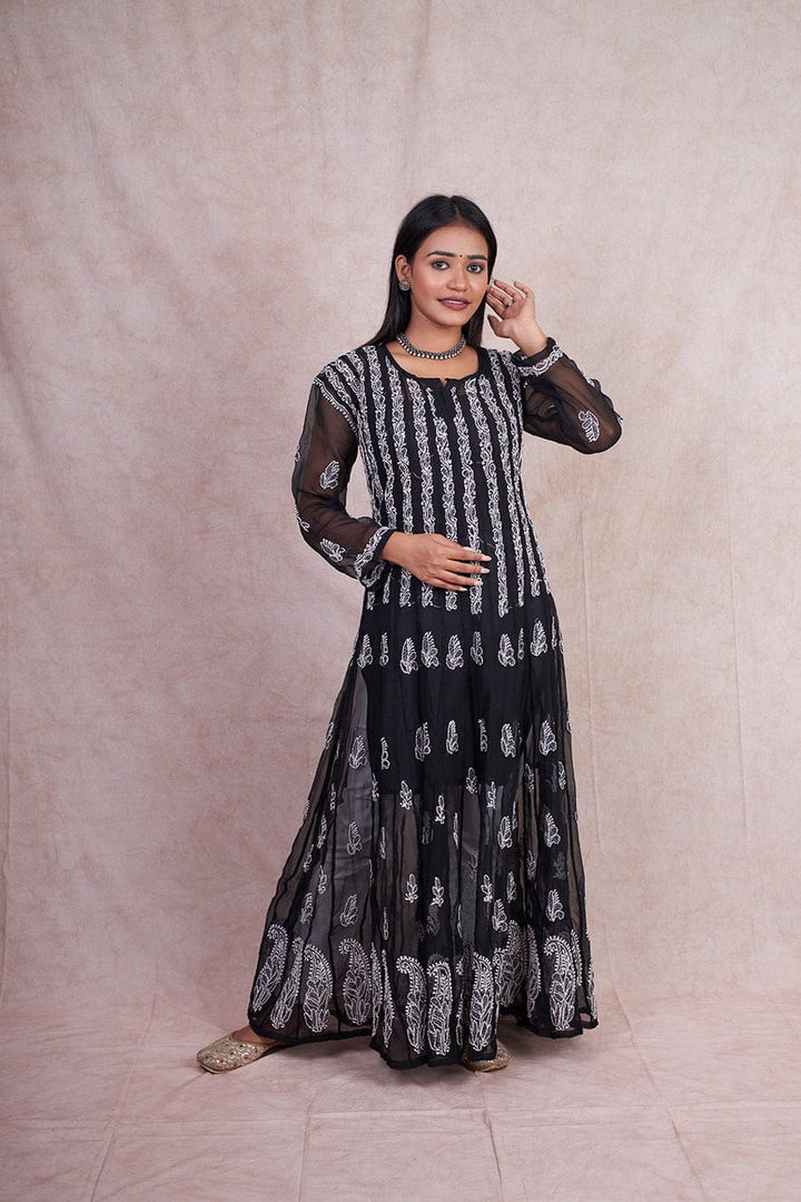 Georgette 56 Kali Anarkali Gown