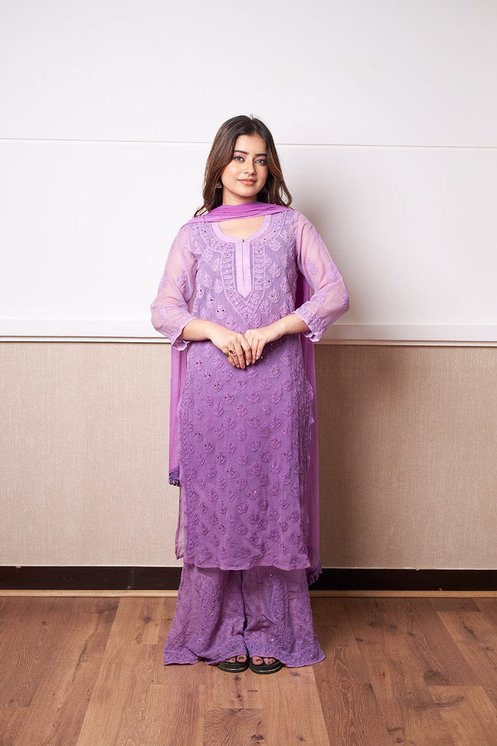 Omrae Buti Jaal Georgeete Chikankari Full Suit