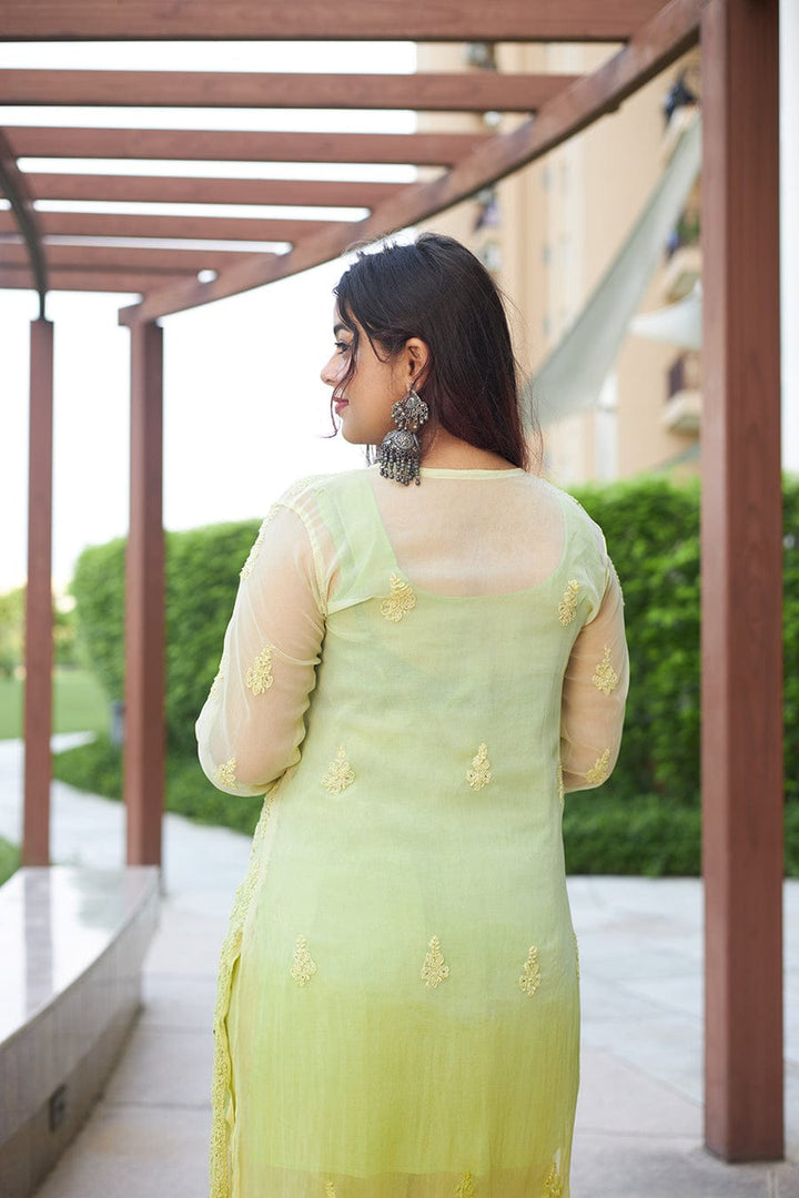 Omrae Buti Jaal Georgeete Chikankari Full Suit