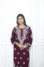 Load image into Gallery viewer, CHIKANKARI BLACK HEAVY EMBROIDERED SET
