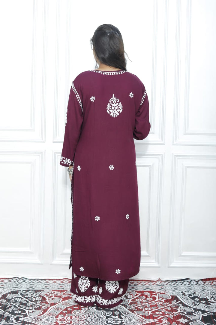 CHIKANKARI BLACK HEAVY EMBROIDERED SET