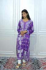 Load image into Gallery viewer, Authentic Chikankari Handcrafted modal Kurti

