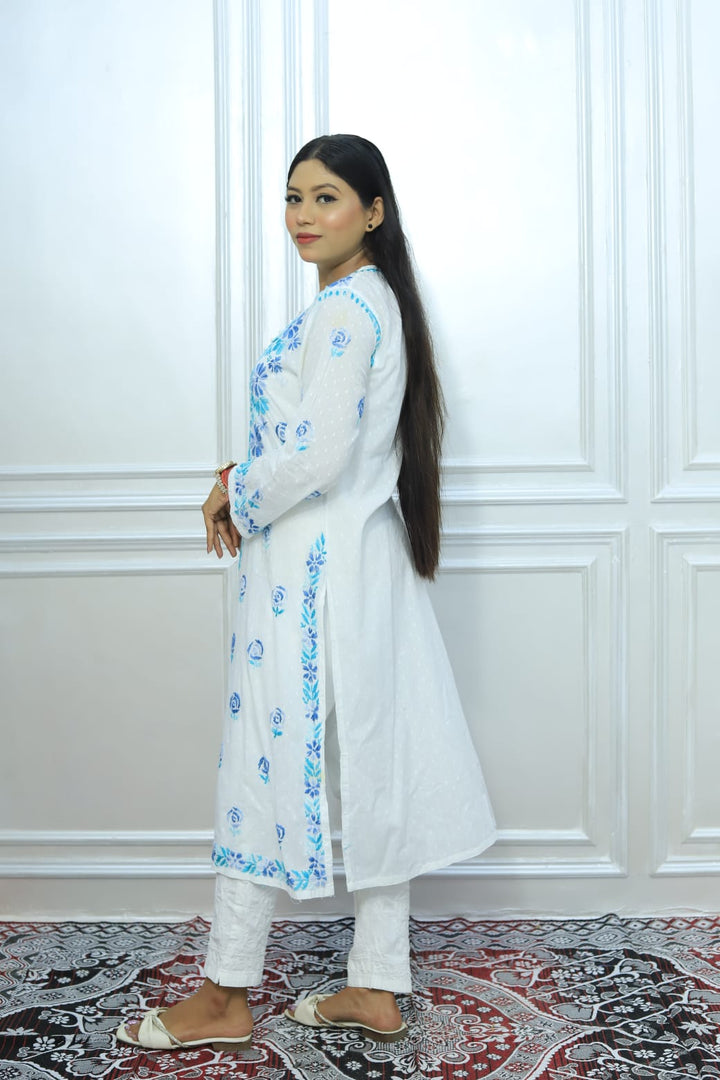 Effortless Chikankari multi colour Kurti