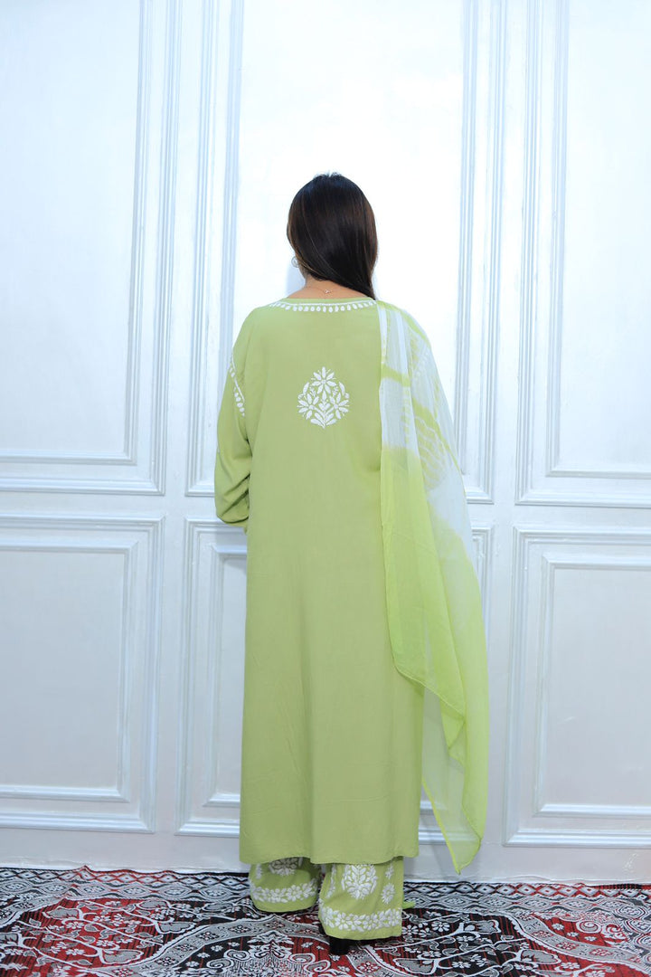 luxx Chikankari Modal Kurti Set