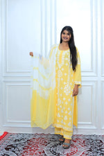 Load image into Gallery viewer, luxx Chikankari Modal Kurti Set
