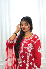 Load image into Gallery viewer, luxx Chikankari Modal Kurti Set
