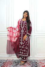 Load image into Gallery viewer, luxx Chikankari Modal Kurti Set
