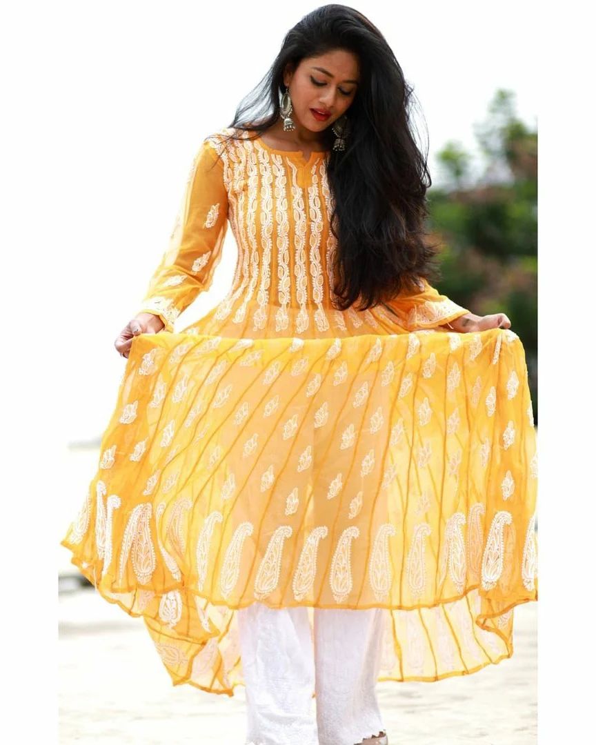 Georgette 56 Kali Anarkali Gown