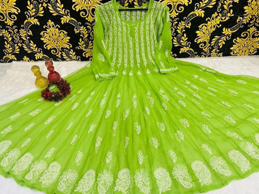 Georgette 56 Kali Anarkali Gown