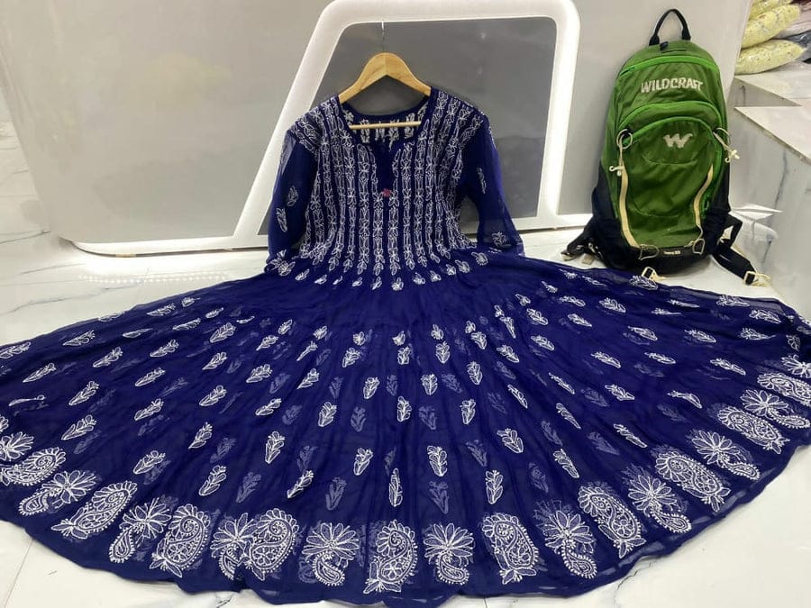 Georgette 56 Kali Anarkali Gown