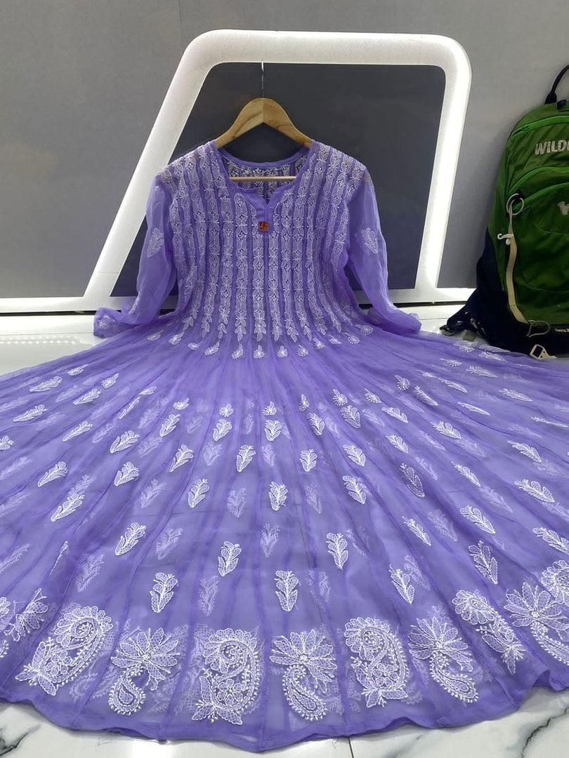 Georgette 56 Kali Anarkali Gown