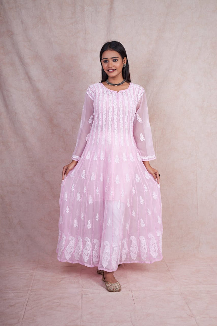 Georgette 56 Kali Anarkali Gown
