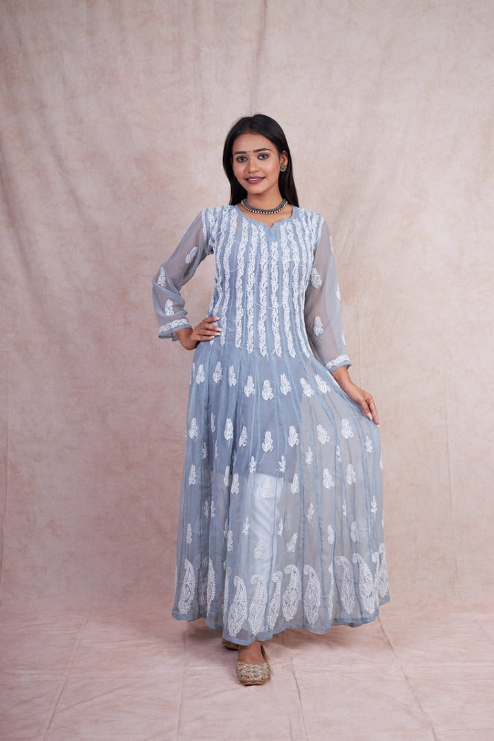 Georgette 56 Kali Anarkali Gown