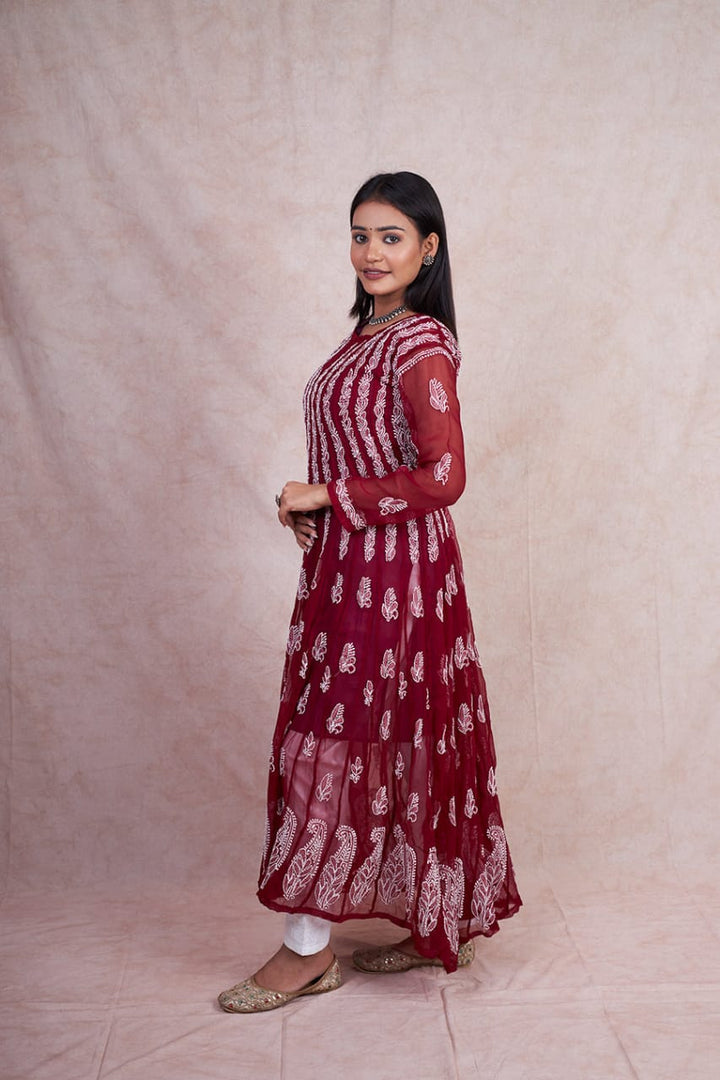 Georgette 56 Kali Anarkali Gown