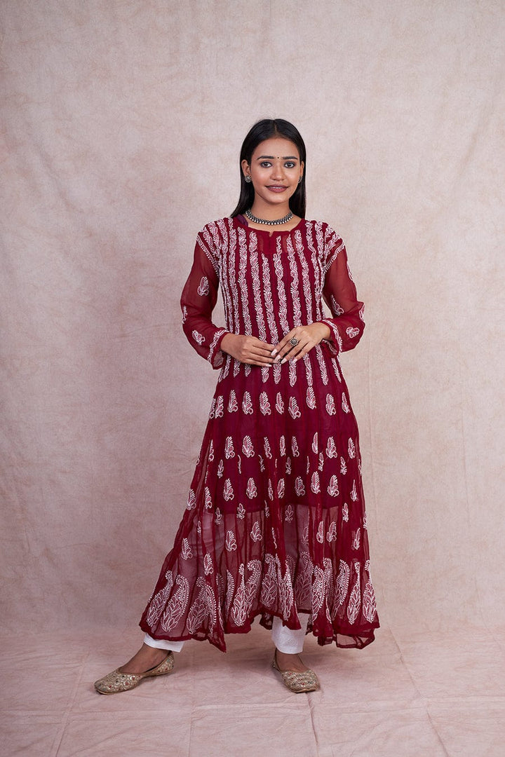 Georgette 56 Kali Anarkali Gown
