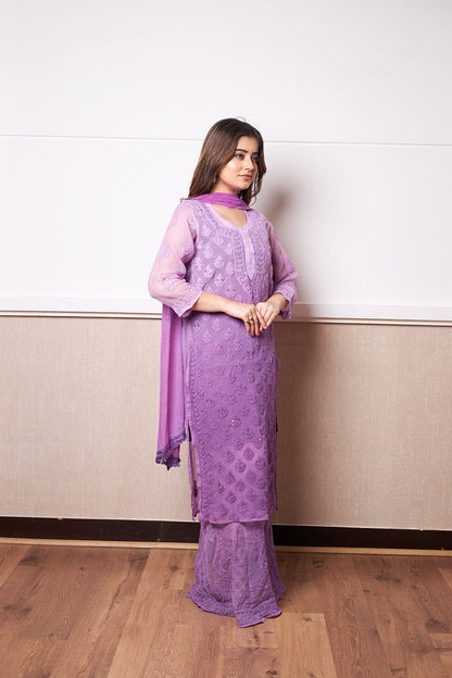 Omrae Buti Jaal Georgeete Chikankari Full Suit